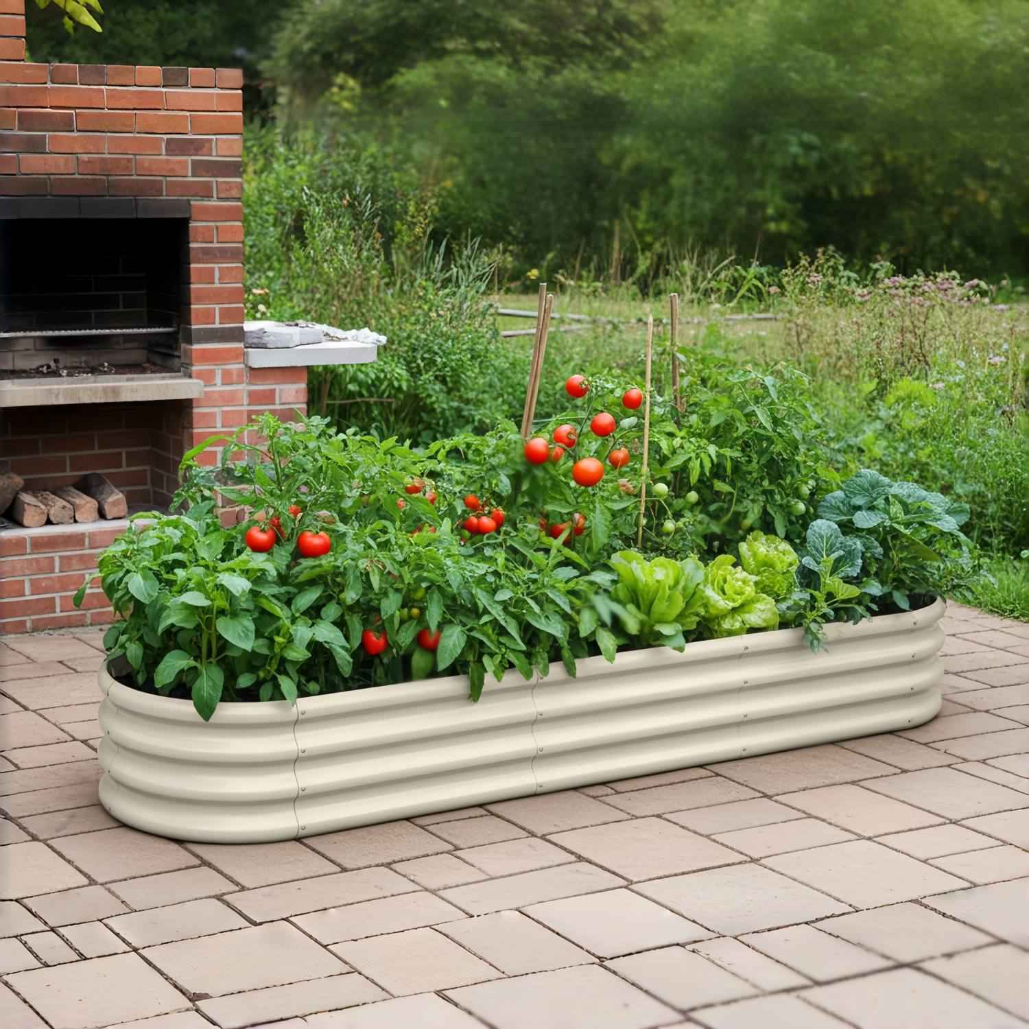 Annoell 12" Tall 8x2x1 ft Modular Raised Garden Bed