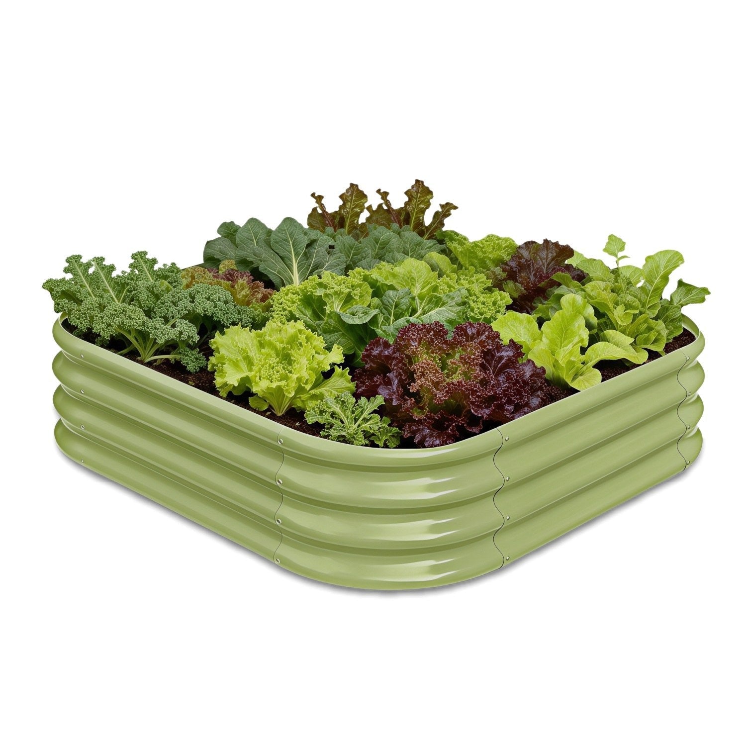 Annoell 12" Tall 4x4x1 ft Modular Raised Garden Bed