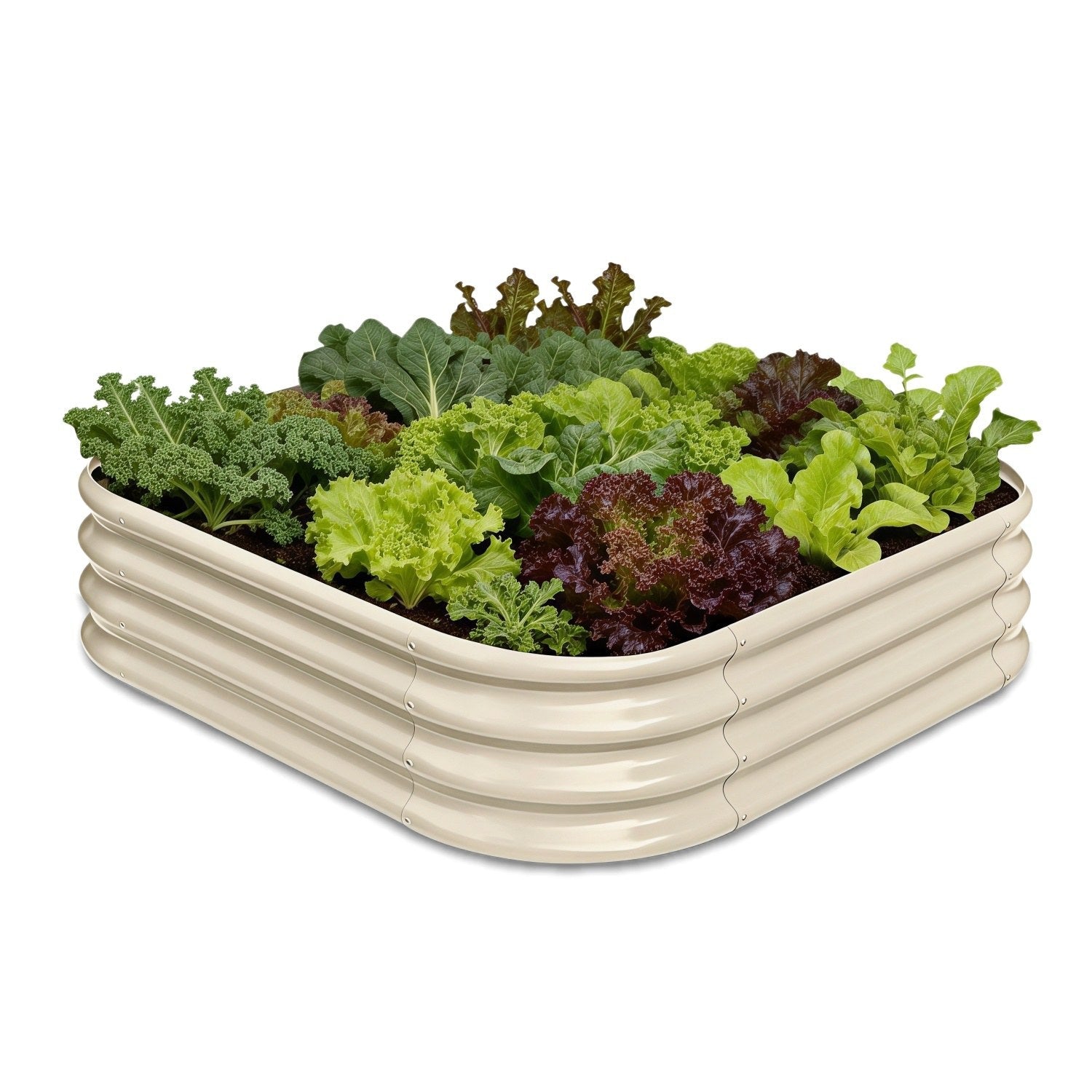 Annoell 12" Tall 4x4x1 ft Modular Raised Garden Bed