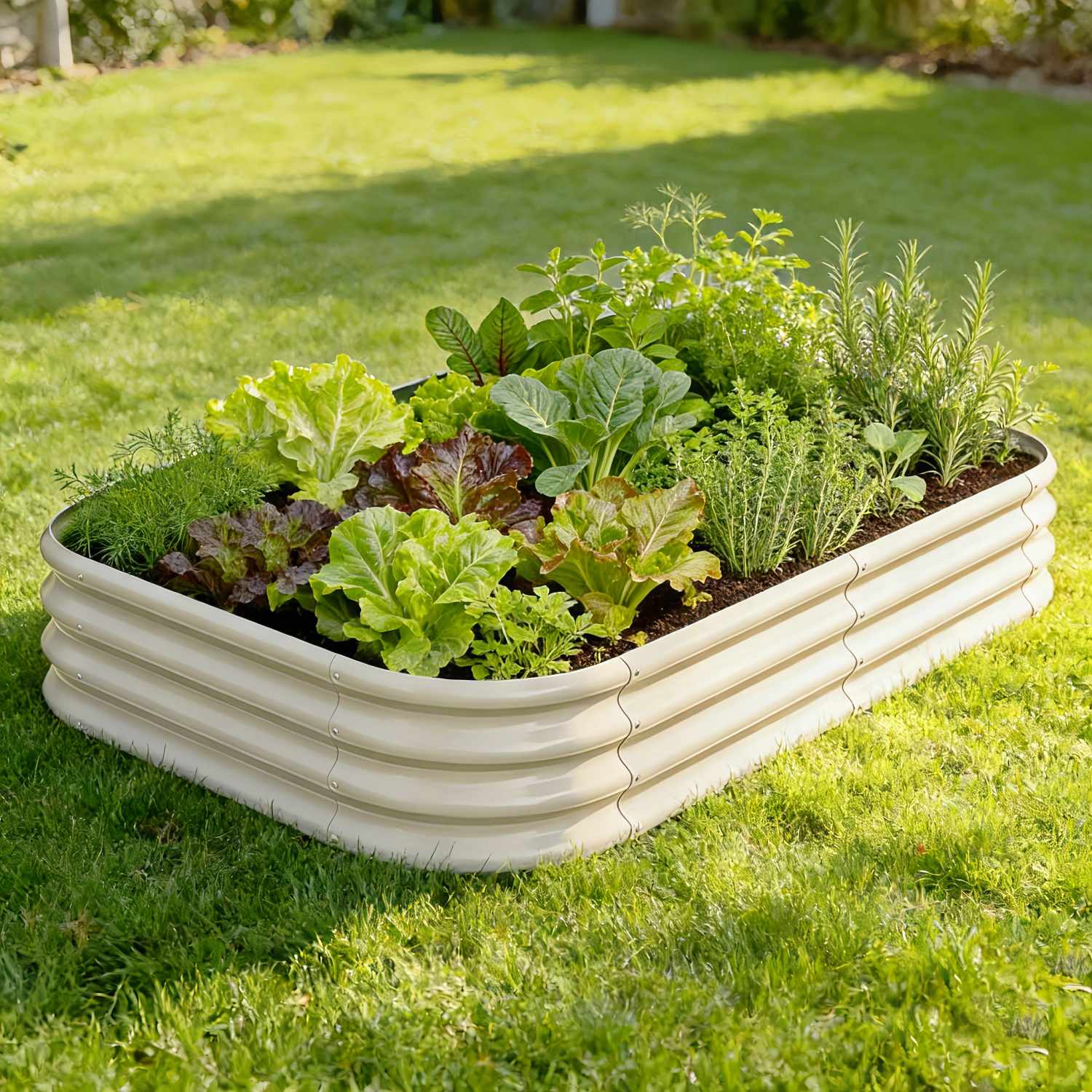 Annoell 12" Tall 6x4x1 ft Modular Raised Garden Bed