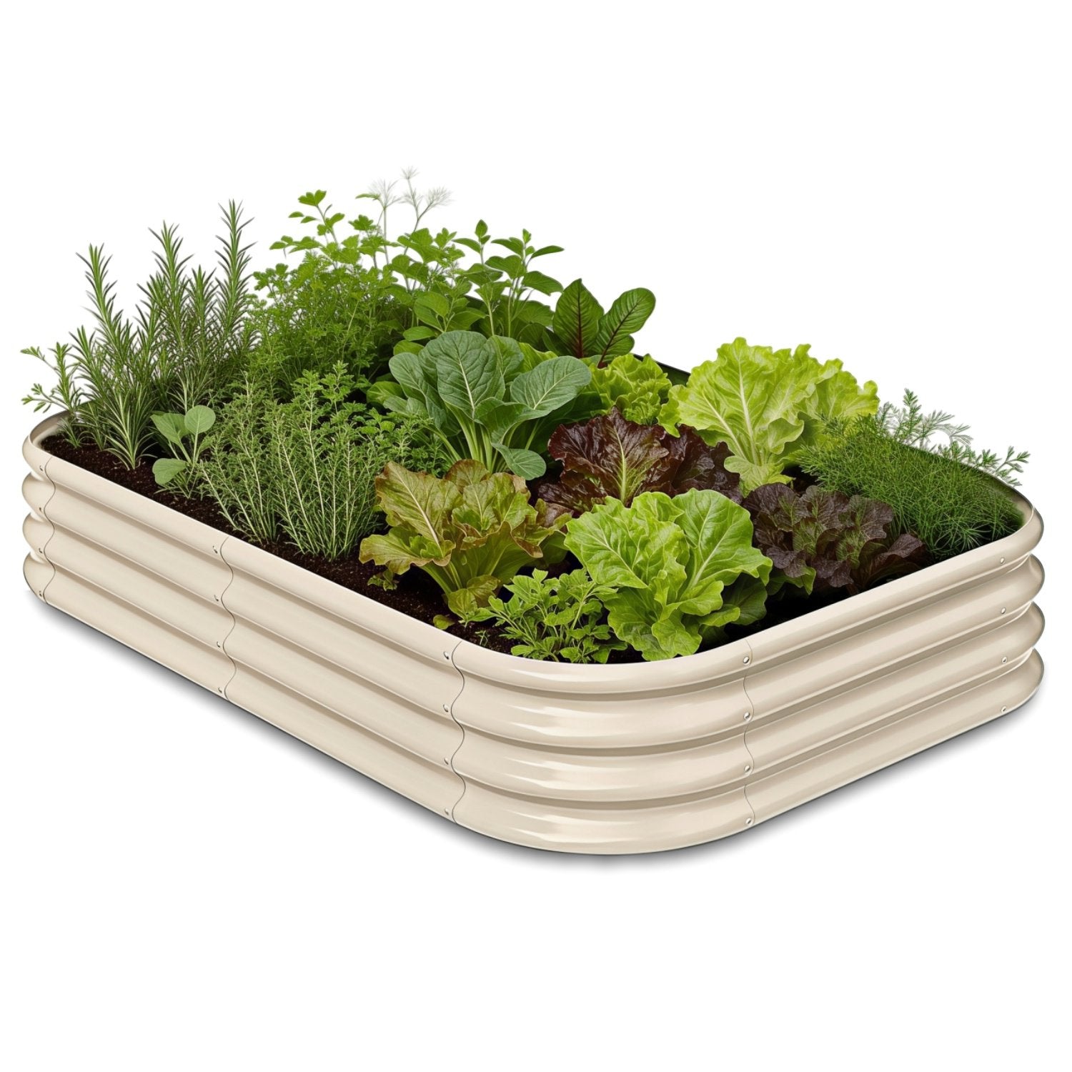 Annoell 12" Tall 6x4x1 ft Modular Raised Garden Bed