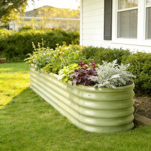 2-pack 18" Tall 6x2x1.5 ft Modular Raised Garden Bed