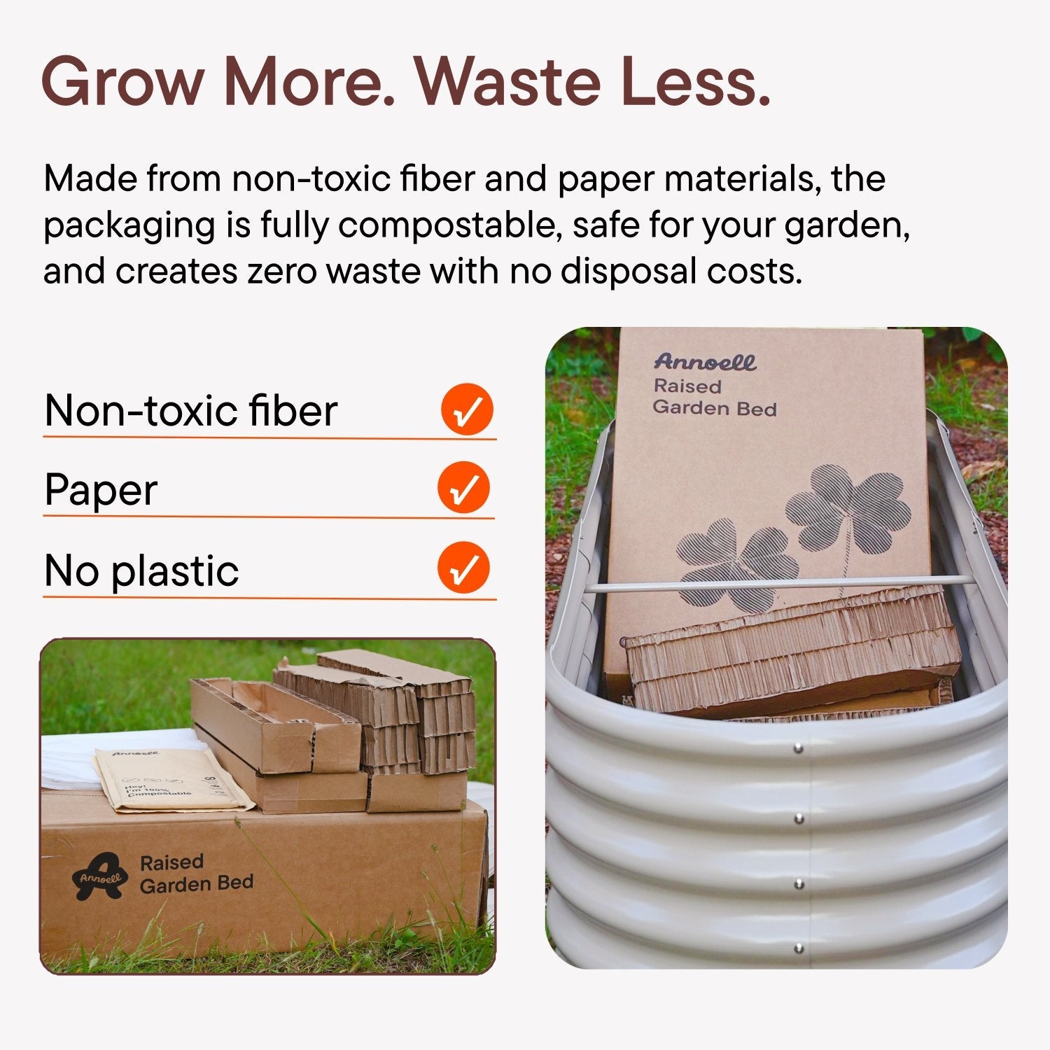 6-pack 18" Tall 8x4x1.5 ft Metal Raised Garden Beds